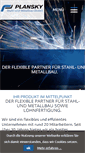 Mobile Screenshot of metallbau-plansky.de